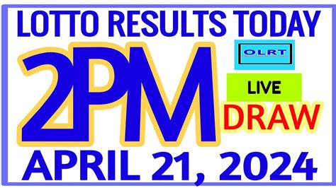 Swertres 2PM Results for April 10, 2024 .